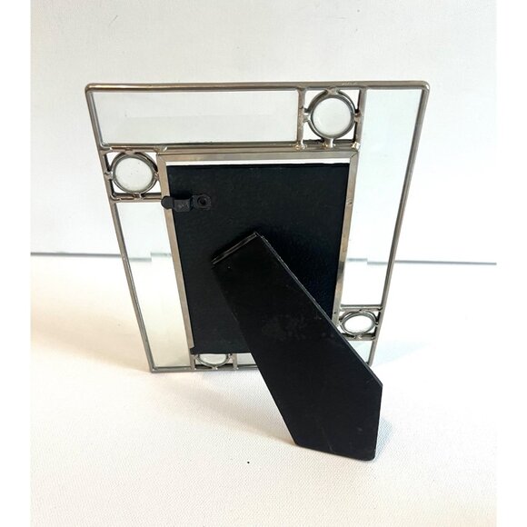 Geometric Glass & Metal Picture Frame 5" x 7" - Picture 8 of 13